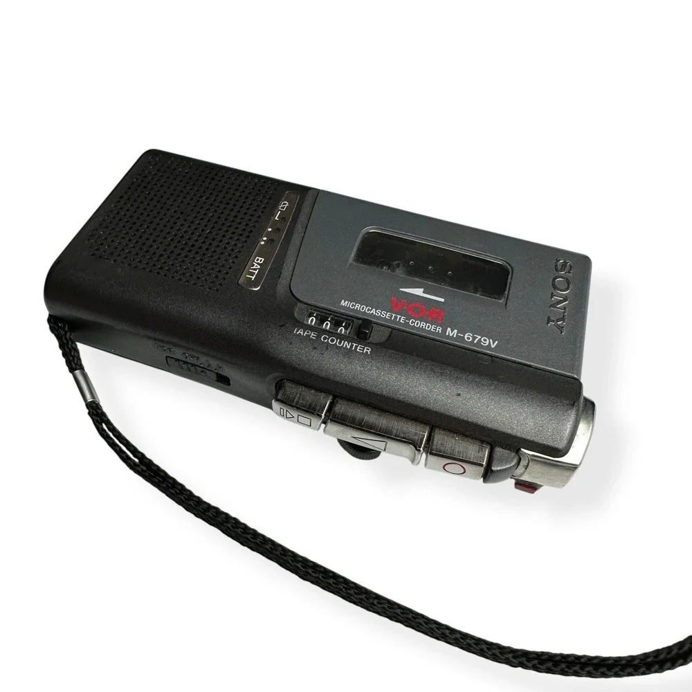 Sony M-679V VOR Handheld Pocket Microcassette Recorder Player For Parts/Untested